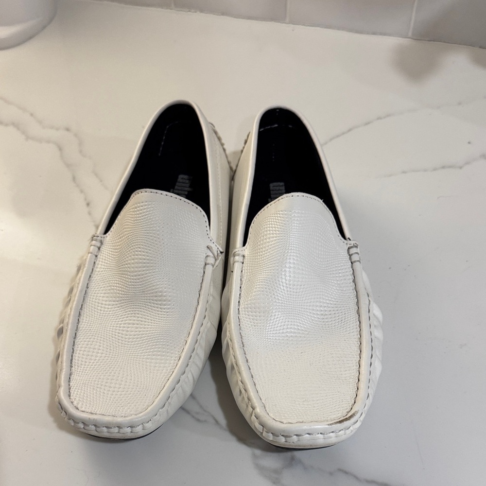 Unlisted Men's Crisp White Slip-On Loafers